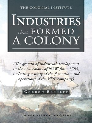 cover image of INDUSTRIES THAT FORMED a COLONY
